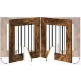  Vrata za pse s postoljem 2 pcs Dimljeni hrast 60 x 60 cm | shoptok.hr