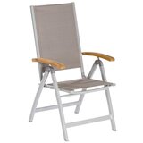 Gardenson Vrtni Stol Naxos, Aluminij, Zložljiv Cene