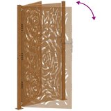  Vrtna vrata 100x200 cm Otporni čelik Dizajn s plamenom | shoptok.hr