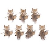 RAYHER Leseni okraski Lisičke 3,5x4 cm 7 kosov, (22005833) | Shoptok.si