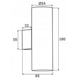  Argon 0913 - Zidna svetiljka MITOS 2xGU10/5W/230V mesing | Eponuda.com