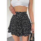 Dewberry 42016 Womens Lightweight Viscose Summer Skort-BLACK-WHITE | shoptok.hr