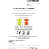  Visokovidljivi prsluk, žuti, s patentnim zatvaračem - SuperTouch H99 | shoptok.hr