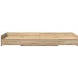 vidaXL s uzglavljem s ladicama Sonoma hrast 75 x 190 cm Konstruirano drvo | shoptok.hr