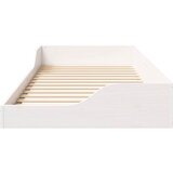  Krevetna konstrukcija Bijelo 100 x 210 cm Čvrsto borovo drvo | shoptok.hr