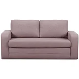 Bobochic Paris Svijetlo ružičasta sklopiva sofa 160 cm Come –