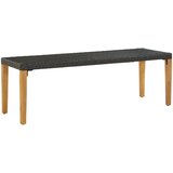  Vrtna klupa od poliratana 80 cm crna | shoptok.hr