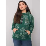 RELEVANCE Sweatshirt-RV-BL-7218.38-dark green Cene