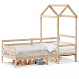 vidaXL Dnevni krevet s krovom 90x200 cm od masivne borovine Cijene