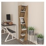 Hanah home polica za knjige arrow walnut white | ePonuda.com