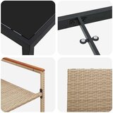  Vrtni set za objed 5 kom. Bež poliratan | shoptok.hr