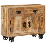  The Living Store Komoda 80x30x65 cm trden robusten mangov les - Komoda, (21498587) Cene