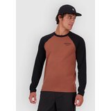 Mons Royale Icon Merino Raglan Funkcijska majica cinnamon / black | Shoptok.si