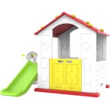  Dječja kućica s toboganom Cottage 3u1 - crveni krov Cene