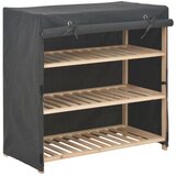  ormarić za cipele s pokrovom od tkanine 79 x 40 x 80 cm sivi | shoptok.hr