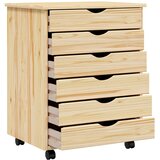  Pokretni ormar s ladicama MOSS Prozirni lak 53 x 39 x 65,5 cm | shoptok.hr