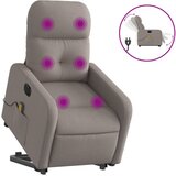 Maison Chic Električni masažni naslanjač - Relax naslanjač s funkcijo vstajanja taupe, (22042544) Cene