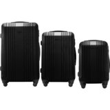 WINGS set od tri kofera Kestrel od ABS materijala veličine L M S crni | shoptok.hr