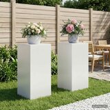  Stalak za biljke 2 pcs Bijela 40 x 40 x 80 cm Čelik Cijene