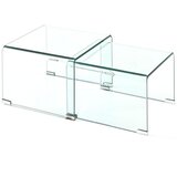 Tomasucci Stakleni stolići za kavu u setu 2 kom 44.5x49 cm Cristal – Cijene