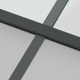  Klizna vrata s priborom crna 76 x 205 cm kaljeno staklo | shoptok.hr