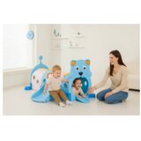  MamaKids dječji tunel s toboganom, plavi medvjedić 185 cm | shoptok.hr