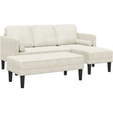  Kavčna garnitura z blazino 2 pcs krema Poliester, (5000138156) | Shoptok.si