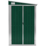  Zidno vrtno spremište zeleno 118 x 100 x 178 cm pocinčani čelik | shoptok.hr