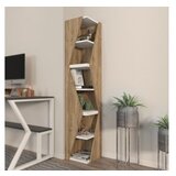 Hanah home polica za knjige arrow walnut white | ePonuda.com