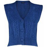 Trendyol Sweater Vest - Blue - Regular fit Cene