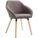 vidaXL Jedilni stol taupe blago | Shoptok.si