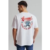 Legendww muška bela majica sa retro printom legend jeanswear 6444-9368-01