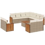  12-dijelni set vrtnih sofa od poliratana s jastucima bež | shoptok.hr