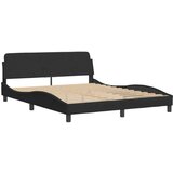  Okvir kreveta s LED svjetlima crni 160 x 200 cm baršunasti | shoptok.hr