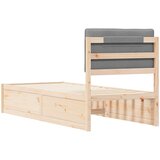 Krevetni okvir s tapiciranim uzglavljem Svijetlo siva Svjetlosiva 205.5 x 85.5 x 93 cm | Shoptok.si
