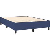  Krevet s oprugama i madracem plavi 140 x 190 cm od tkanine | shoptok.hr
