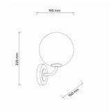  TALIA 44 ZIDNA LAMPA 1*G9 BAKAR/CRNA | ePonuda.com