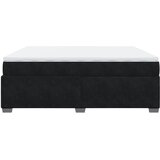  Krevet s oprugama i madracem crni 200x200 cm baršunasti | shoptok.hr