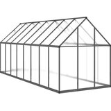  Rastlinjak z okvirjem antracit 445x169x195 cm aluminij | Shoptok.si