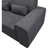 MID.YOU KOTNA SEDEŽNA GARNITURA, struktura, bouclé temno siva | Shoptok.si