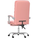  Masažni uredski naslonjač od umjetne kože ružičasti | shoptok.hr