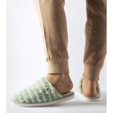 Gemre Green warm striped slippers Agira | shoptok.hr