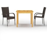  3-dijelni vrtni blagovaonski set smeđi | shoptok.hr