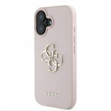 Guess PU Grained 4G Metal Logo Zadní Kryt pro iPhone 16 Pink Ovitek za telefon Vijolična | Shoptok.si