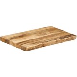 Stolna Mizna plošča z naravnim robom 50x40x3,8 cm trden robusten mango | Shoptok.si