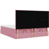  Okvir kreveta s madracima ružičasti 180x200cm baršunasti | shoptok.hr
