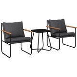 Ambia Garden SET ZA BALKON kovina, steklo, tekstil antracit, črna črna antracit, črna | Shoptok.si