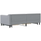  Dnevni krevet na razvlačenje svjetlosivi 90 x 190 cm od tkanine | shoptok.hr