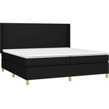  Krevet s oprugama i madracem crni 200x200 cm od tkanine | shoptok.hr