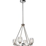 Elstead Lighting Elstead Rubin Večkraki lestenec, 4 svetli, polirani nikelj, G9, (22099728) | Shoptok.si